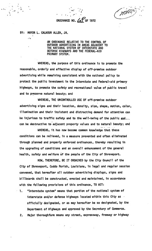 Ordinance 68 - 1972