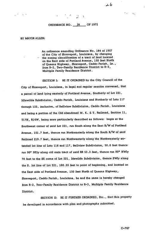 Ordinance 26 - 1972