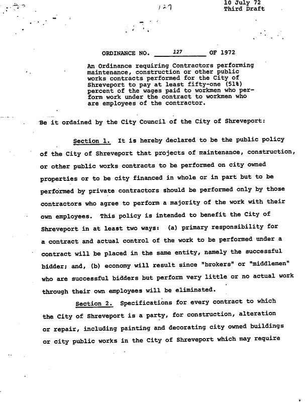 Ordinance 127 - 1972