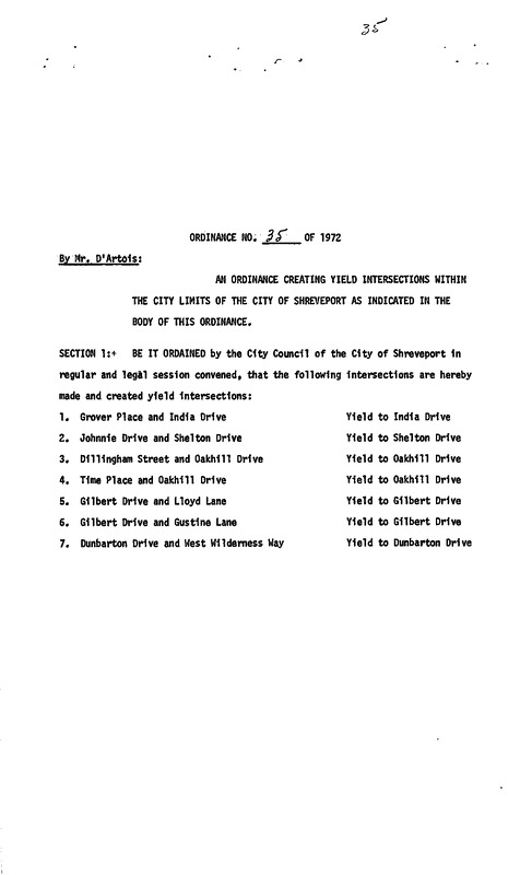 Ordinance 35 - 1972