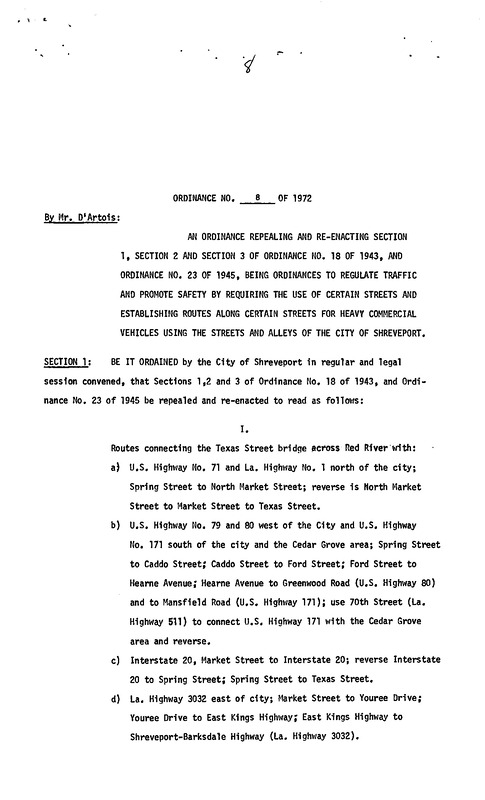 Ordinance 08 - 1972
