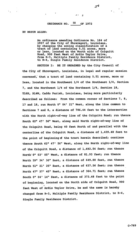 Ordinance 50 - 1972