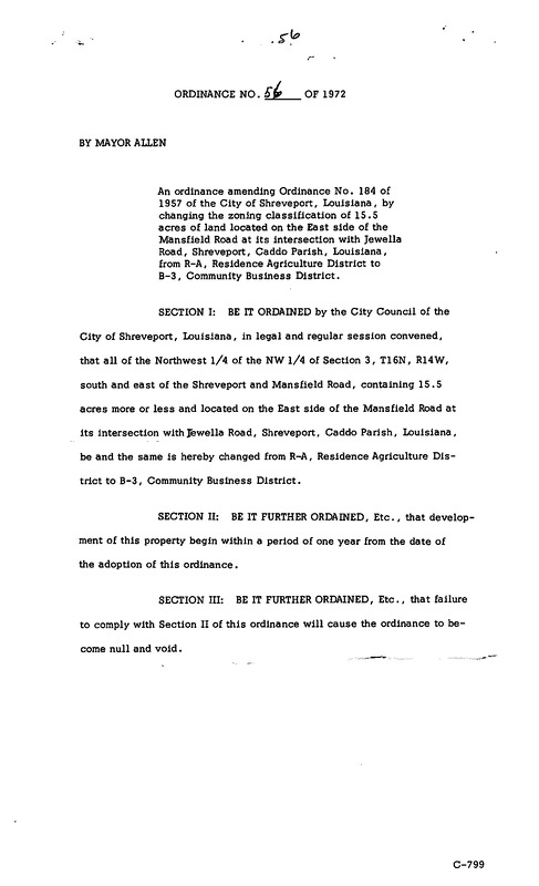 Ordinance 56 - 1972