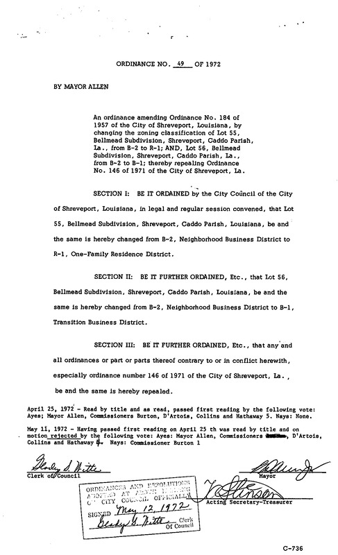 Ordinance 49 - 1972