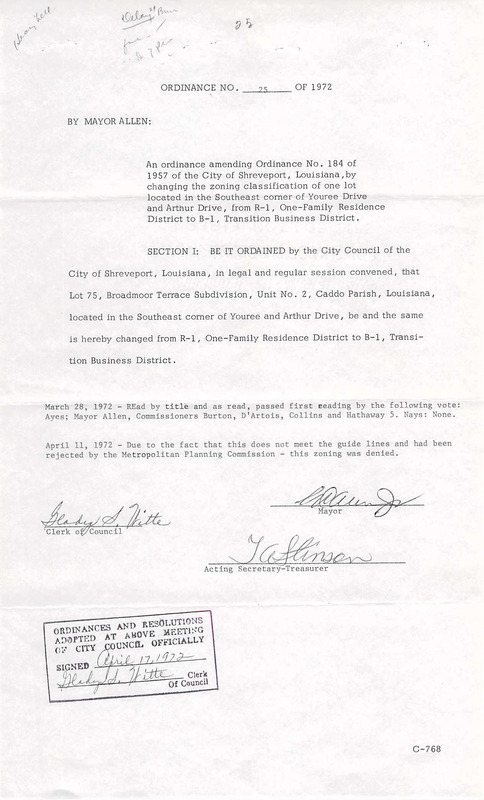 Ordinance 25 - 1972