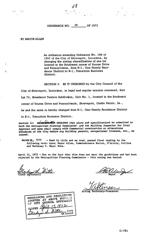 Ordinance 48 - 1972