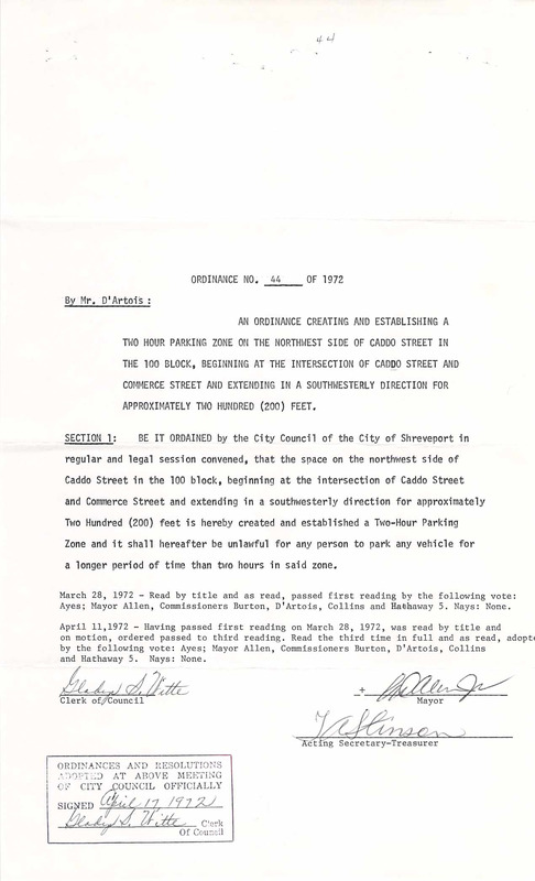 Ordinance 44 - 1972