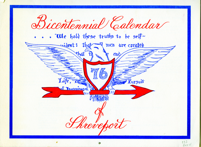 Bicentennial Calendar of Shreveport