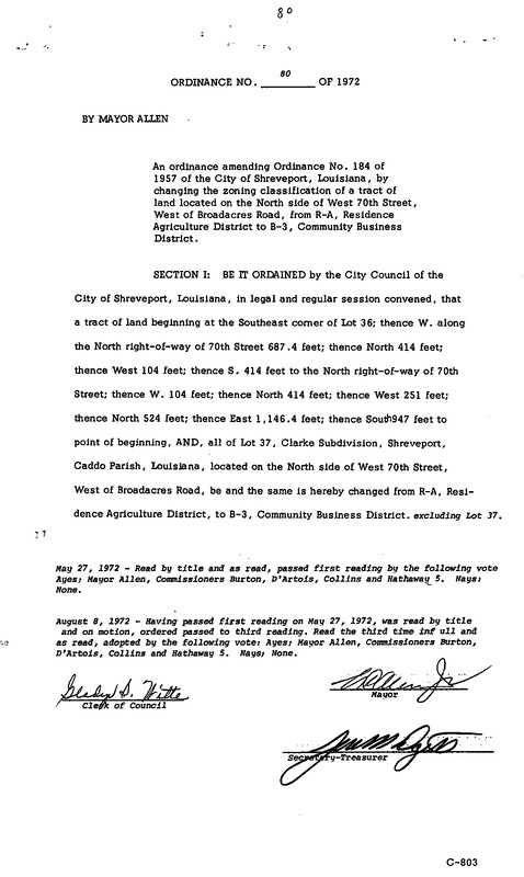 Ordinance 80 - 1972