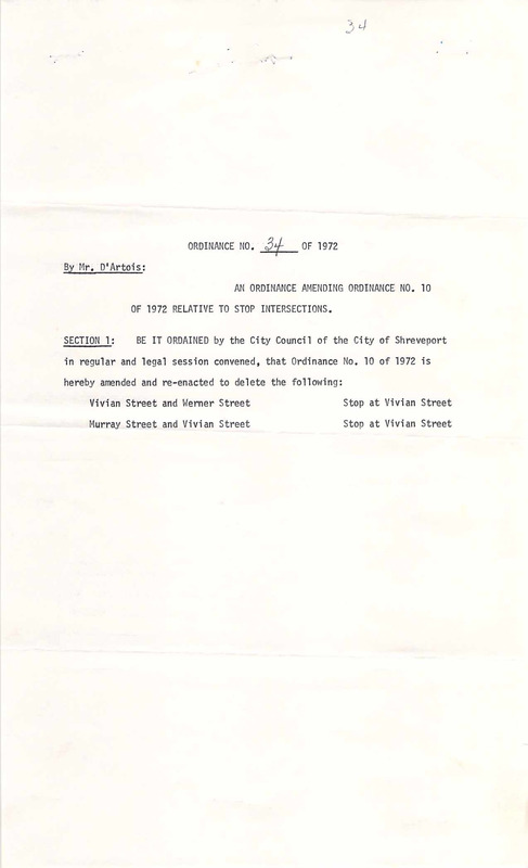 Ordinance 34 - 1972