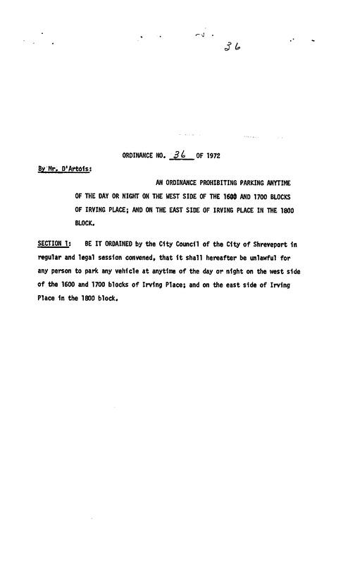 Ordinance 36 - 1972