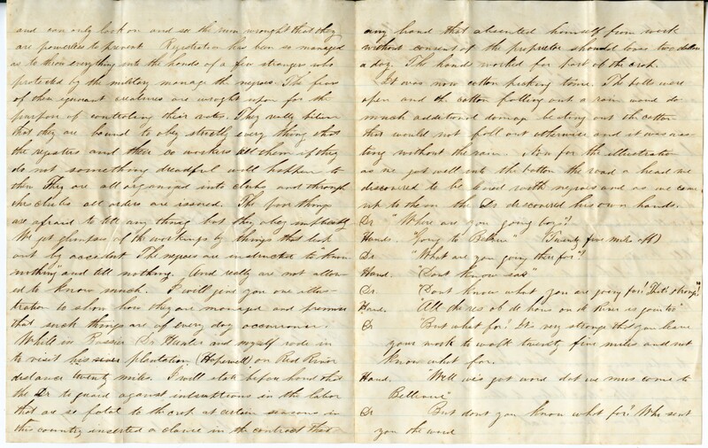 Letter,  Mollie Thatcher, Moss Hill, La., to  Mrs. J. D. Wemple Page 2-3