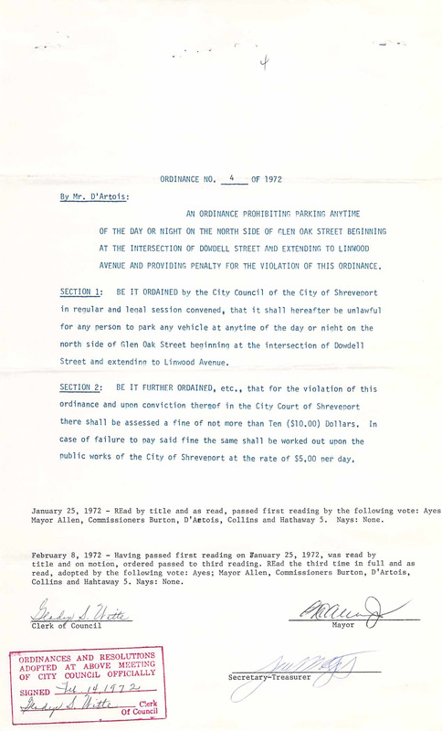 Ordinance 04 - 1972